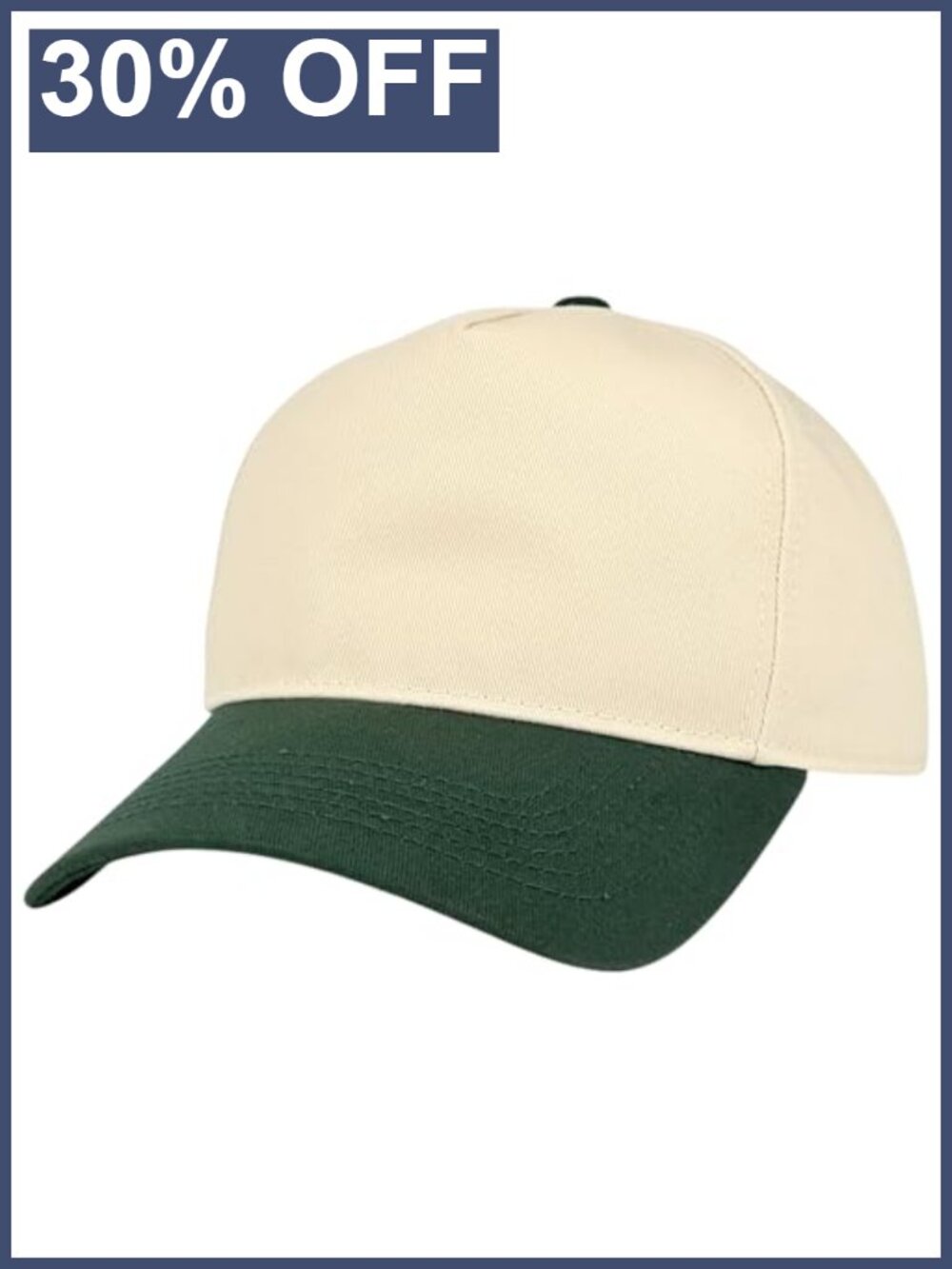 Two Tone A-Frame 5-Panel Snapback Trucker Hat Blank Logo-Free Cap